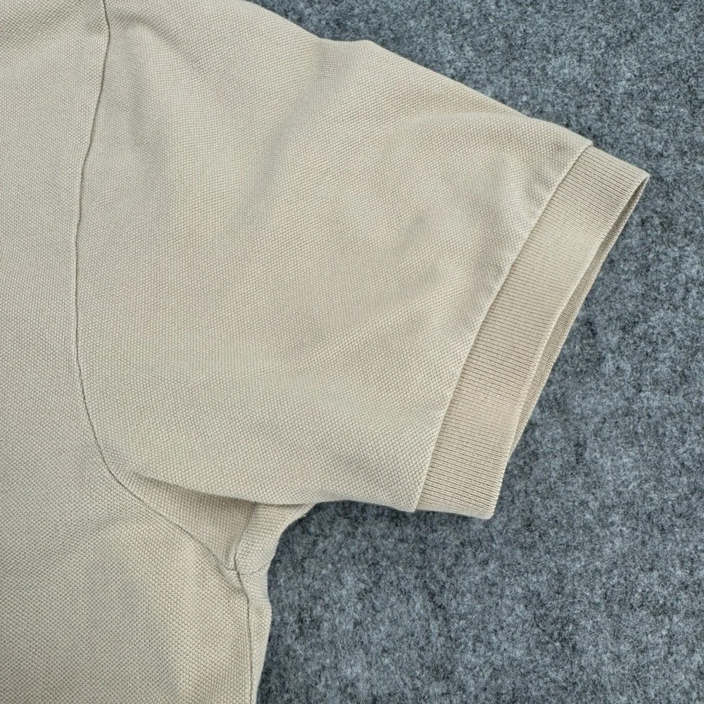 Polo Ralph Lauren Polo Shirt Mens XL Classic Tan Beige‎ Pocket Pique Cotton